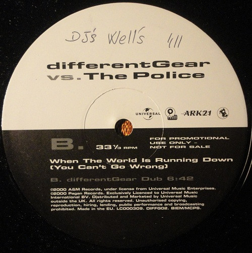 Different Gear Vs. The Police - When The World Is Running Down (You Can't Go Wrong) | Universal (DIFFG 02) - 3 Different Gear Vs. The Police - When The World Is Running Down (You Can't Go Wrong) | Universal (DIFFG 02) - 3