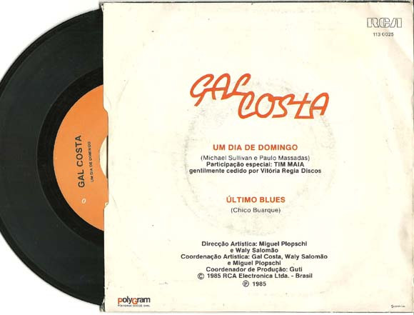 Gal Costa - Um Dia De Domingo | RCA (113 0025)