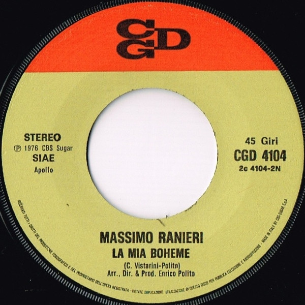 Massimo Ranieri - Dal Primo Momento Che Ti Ho Visto | CGD (CGD 4104) - 4