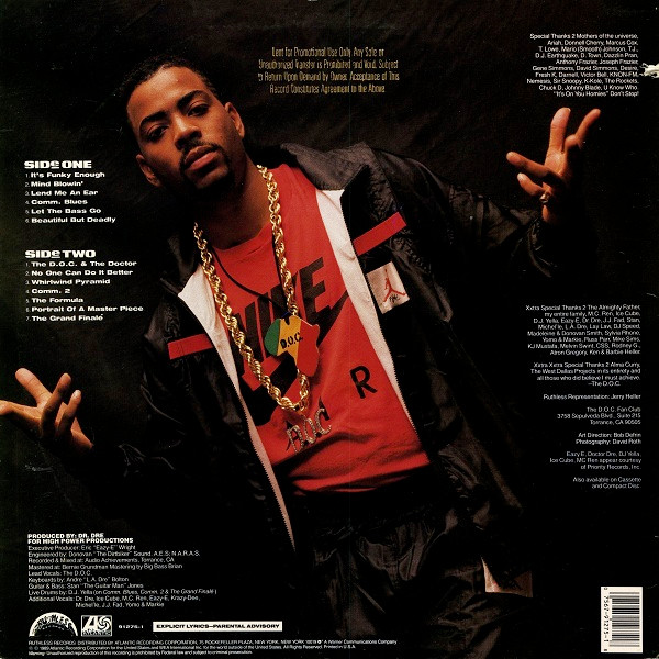 The D.O.C. - No One Can Do It Better | Ruthless Records (91275-1) - 2 The D.O.C. - No One Can Do It Better | Ruthless Records (91275-1) - 2