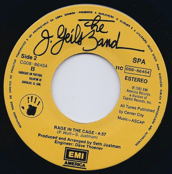 The J. Geils Band - Centerfold | EMI America (11C 008-86454) - 4