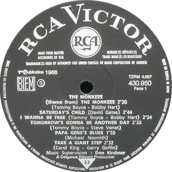 The Monkees - The Monkees | RCA Victor (430.950) - 3