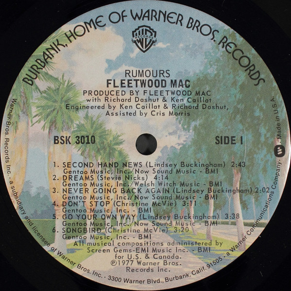 Fleetwood Mac - Rumours | Warner Bros. Records (BSK 3010) - 4