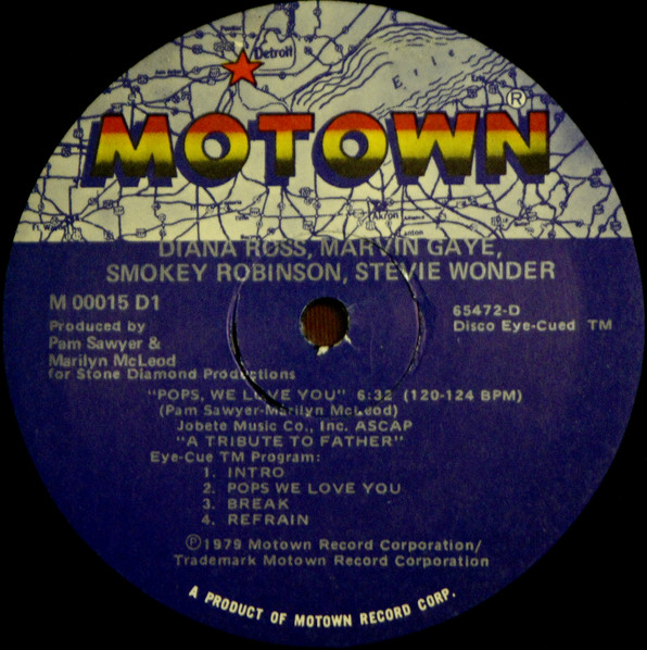 Diana Ross , Marvin Gaye , Smokey Robinson , Stevie Wonder - Pops, We Love You | Motown (M 00015D1) - 3 Diana Ross , Marvin Gaye , Smokey Robinson , Stevie Wonder - Pops, We Love You | Motown (M 00015D1) - 3