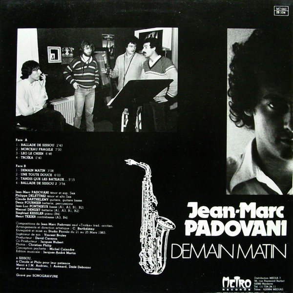 Jean-Marc Padovani - Demain Matin | Metro Records (JB 104) - 2 Jean-Marc Padovani - Demain Matin | Metro Records (JB 104) - 2