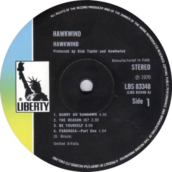 Hawkwind - Hawkwind | Liberty (LBS 83348) - 3