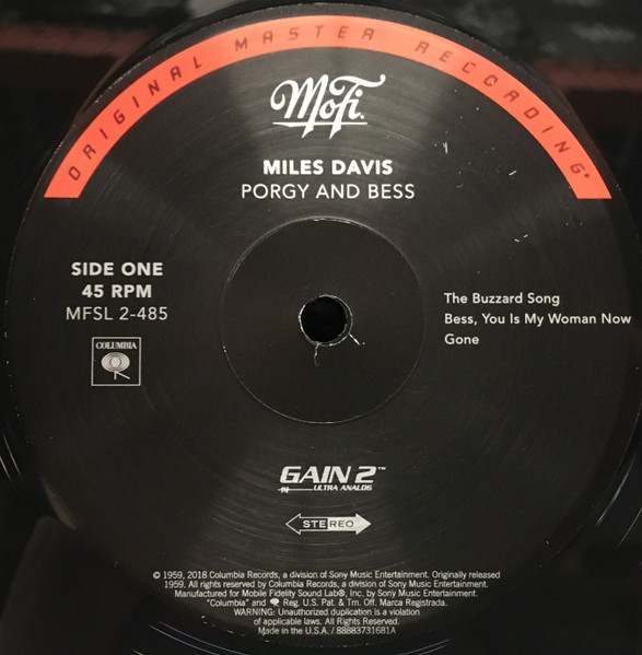 Miles Davis - Porgy And Bess | Mobile Fidelity Sound Lab (MFSL 2-485) - 4