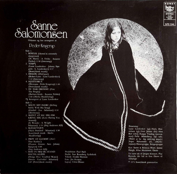 Sanne Salomonsen - Sanne Salomonsen | Sonet (SLPS 1546) - 2