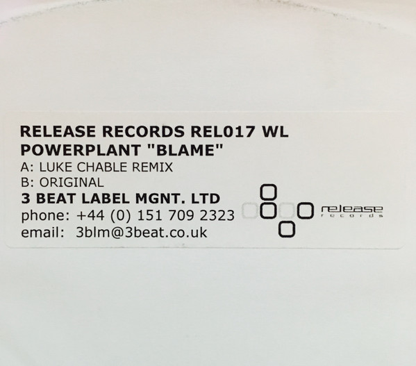 Powerplant - Blame | Release Records (REL017 WL) - 2 Powerplant - Blame | Release Records (REL017 WL) - 2