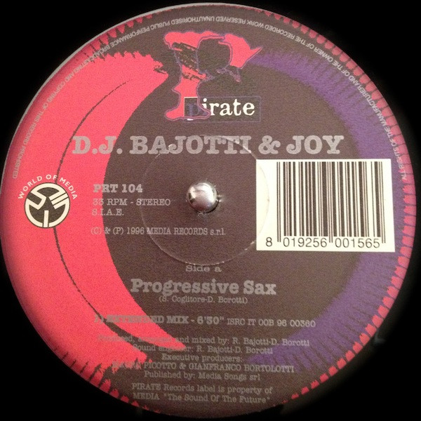 Roberto Bajotti & Joy - Progressive Sax | Pirate Records (PRT 104)