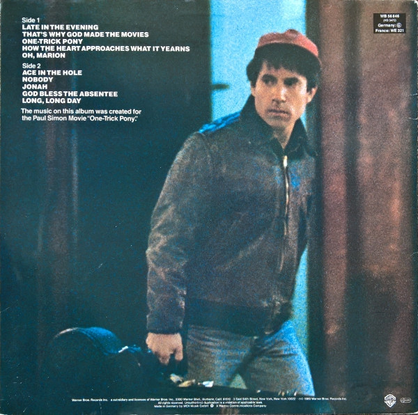 Paul Simon - One-Trick Pony | Warner Bros. Records (WB 56 846) - 2 Paul Simon - One-Trick Pony | Warner Bros. Records (WB 56 846) - 2