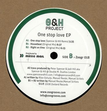 S & H Project - One Stop Love EP | ZooGroove Records (Zoogr 018) - main S & H Project - One Stop Love EP | ZooGroove Records (Zoogr 018) - main