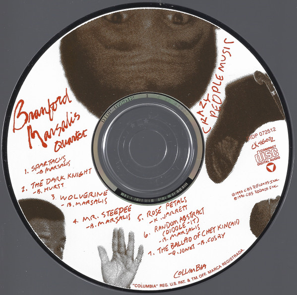 Branford Marsalis Quartet - Crazy People Music [CD] | Columbia (CK 46072) - 4
