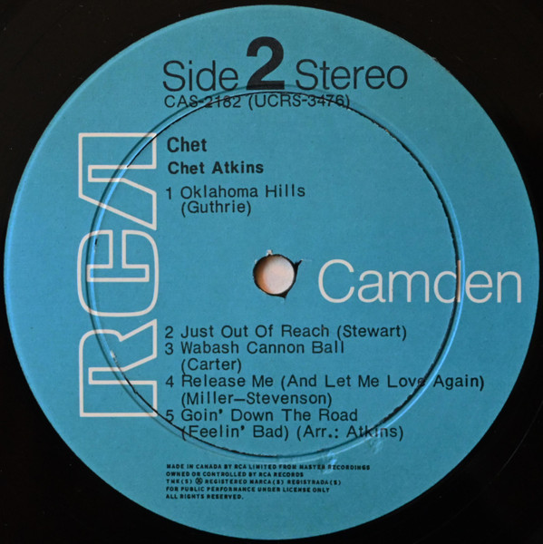 Chet Atkins - Chet | RCA Camden (CAS-2182) - 4