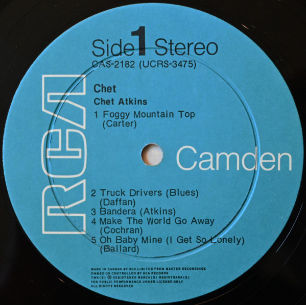 Chet Atkins - Chet | RCA Camden (CAS-2182) - 3