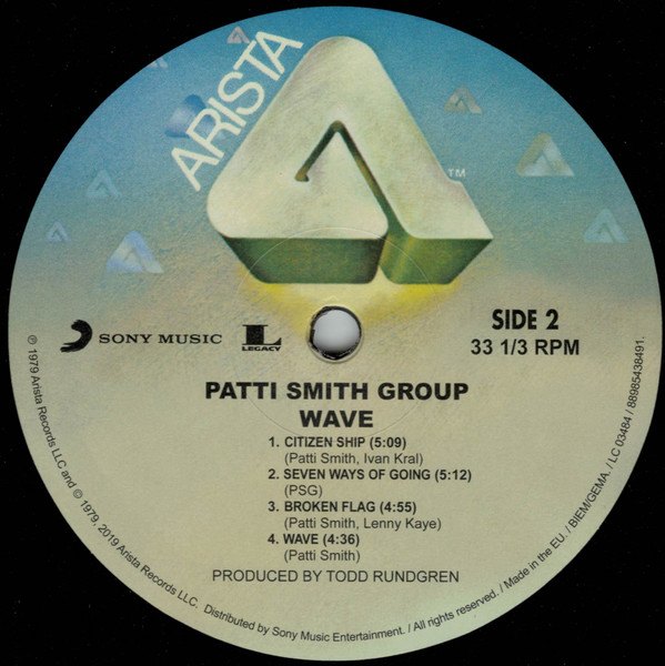 Patti Smith Group - Wave | Arista (88985438491) - 2 Patti Smith Group - Wave | Arista (88985438491) - 2