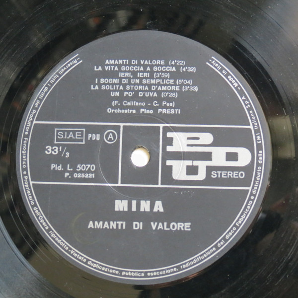 Mina - Amanti Di Valore | PDU (Pld.L.5070) - 2 Mina - Amanti Di Valore | PDU (Pld.L.5070) - 2