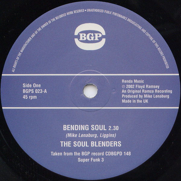 The Soul Blenders - Bending Soul | BGP Records (BGPS 023)