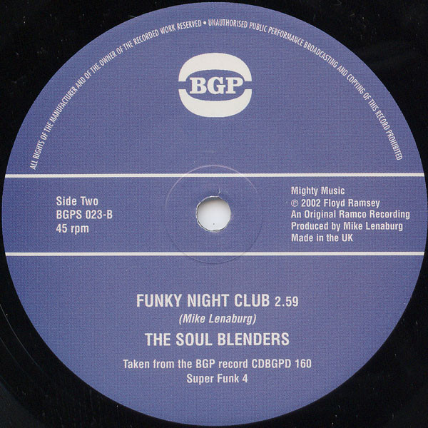 The Soul Blenders - Bending Soul | BGP Records (BGPS 023) - 2