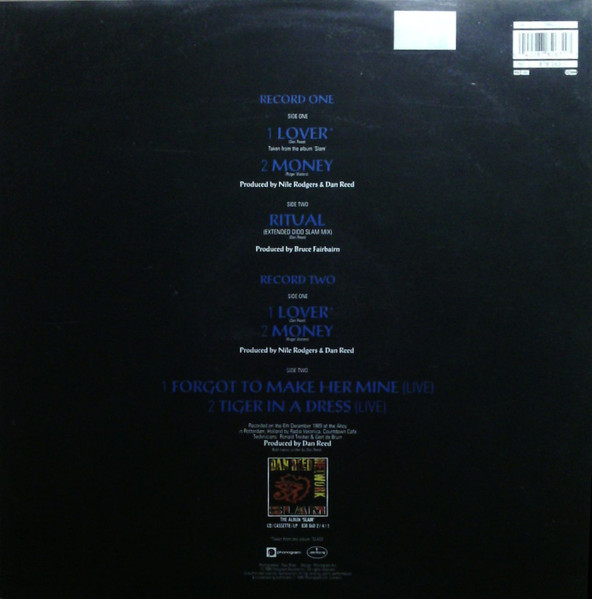 Dan Reed Network - Lover / Money | Mercury (DRNG 512) - 2