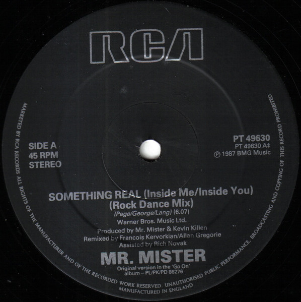Mr. Mister - Something Real (Inside Me/Inside You) | RCA (PT 49630) - 3 Mr. Mister - Something Real (Inside Me/Inside You) | RCA (PT 49630) - 3