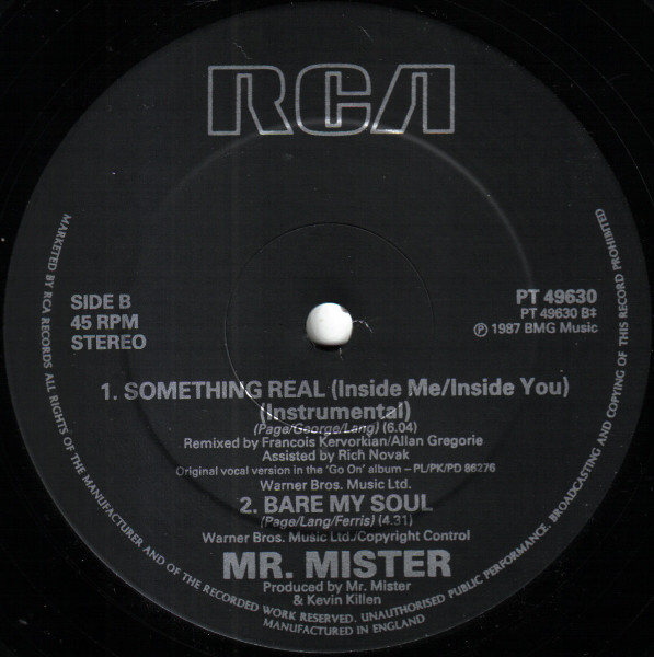 Mr. Mister - Something Real (Inside Me/Inside You) | RCA (PT 49630) - 4 Mr. Mister - Something Real (Inside Me/Inside You) | RCA (PT 49630) - 4