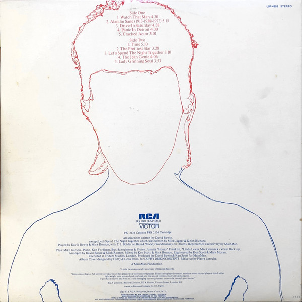 David Bowie - Aladdin Sane | RCA Victor (LSP-4852) - 3 David Bowie - Aladdin Sane | RCA Victor (LSP-4852) - 3