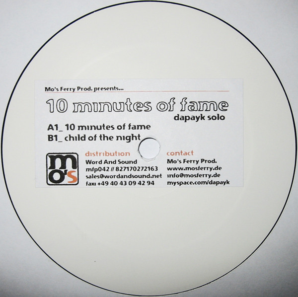Dapayk Solo - 10 Minutes Of Fame | Mo's Ferry Prod. (mfp042)