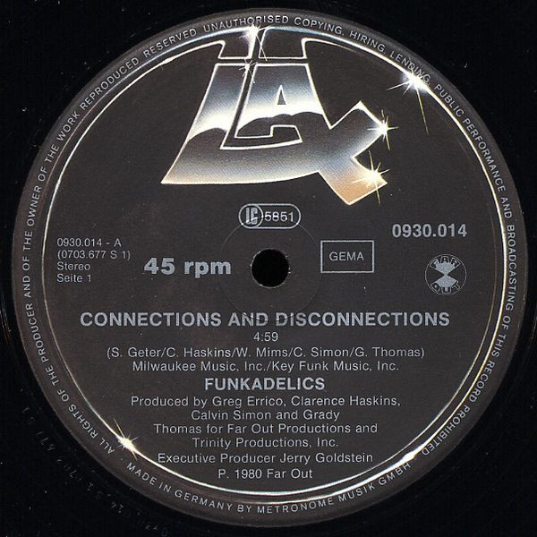 Funkadelic - Connections And Disconnections / You'll Like It Too | LAX Records (0930.014) - 2 Funkadelic - Connections And Disconnections / You'll Like It Too | LAX Records (0930.014) - 2