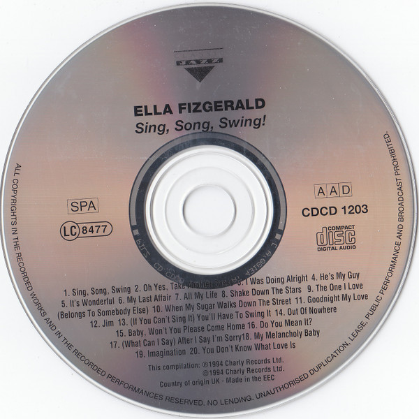 Ella Fitzgerald - Sing, Song, Swing! | Classic Jazz (CDCD 1203) - 3