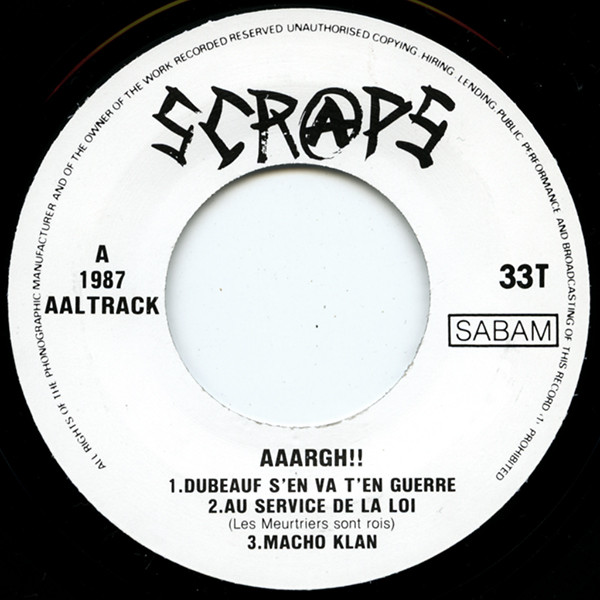 Scraps - Aaargh! | Aaltrack Records (none) - 3