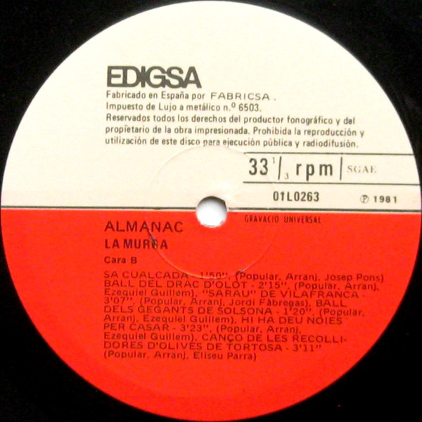 La Murga - Almanac | Edigsa (01L0263) - 4 La Murga - Almanac | Edigsa (01L0263) - 4