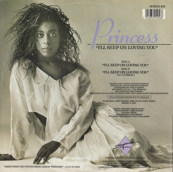 Princess - I'll Keep On Loving You | Supreme Records (SUPE(T) 105) - 2