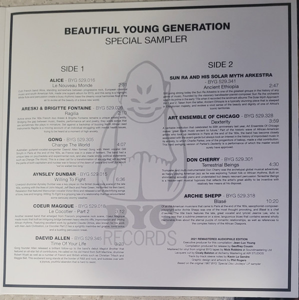 Various - Beautiful Young Generation - Special Sampler | BYG Records (BYG SP.2) - 3 Various - Beautiful Young Generation - Special Sampler | BYG Records (BYG SP.2) - 3