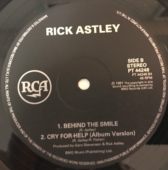 Rick Astley - Cry For Help | RCA (PT 44248) - 4 Rick Astley - Cry For Help | RCA (PT 44248) - 4