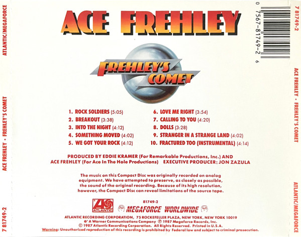 Ace Frehley - Frehley's Comet CD | Atlantic (7 81749-2) - 2