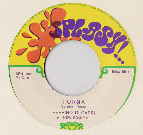 Peppino Di Capri E I New Rockers - Me Chiamme Ammore | Splash (SPH 1003) - 4