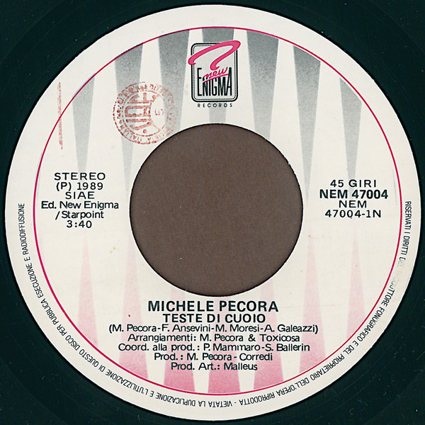 Michele Pecora & Toxicosa - Teste Di Cuoio | New Enigma Records (NEM 47004) - 3
