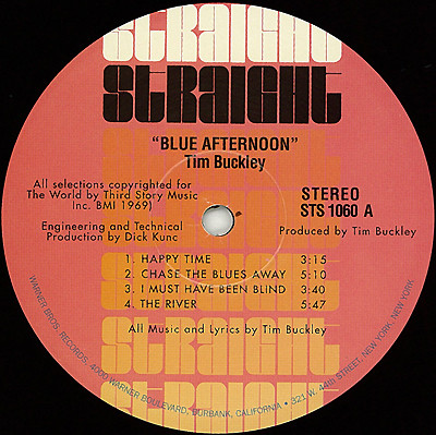Tim Buckley - Blue Afternoon | Straight (STS 1060) - 3