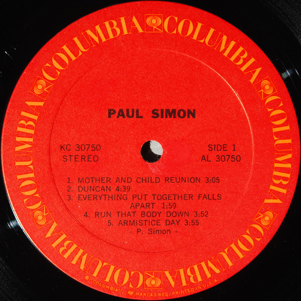 Paul Simon - Paul Simon | Columbia (KC 30750) - 3