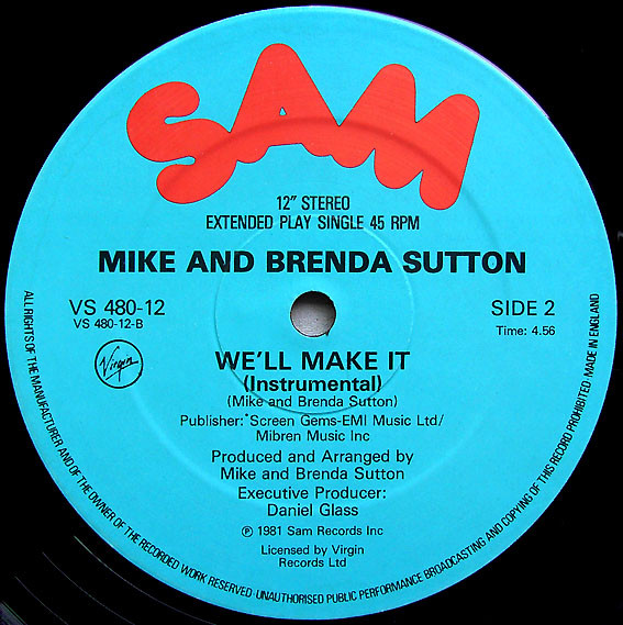 Mike & Brenda Sutton - We'll Make It | Virgin (VS 480-12) - 3