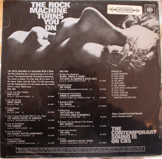 Various - The Rock Machine Turns You On | CBS (SPR 22) - 4