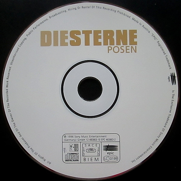 Die Sterne - Posen | Epic (EPC 483863-2) - main