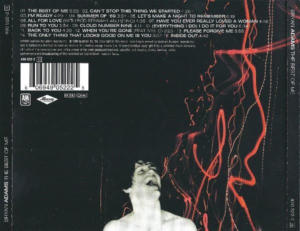 Bryan Adams - The Best Of Me | A&M Records (490 522-2 [11]) - 3