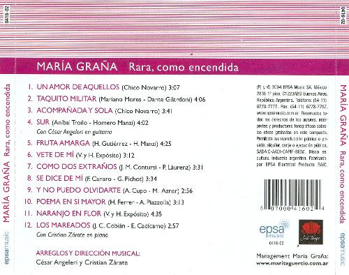 María Graña - Rara, Como Encendida | Epsa Music (0416-02) - 2