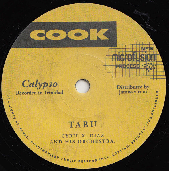 Cyril Diaz & Orchestra - Tabu / Serenal | Cook (JAMWAX06)
