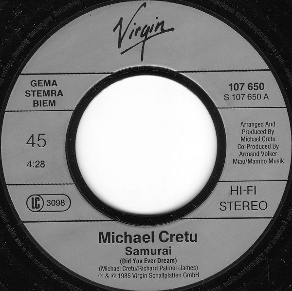 Michael Cretu - Samurai (English Version) | Virgin (107 650) - 3