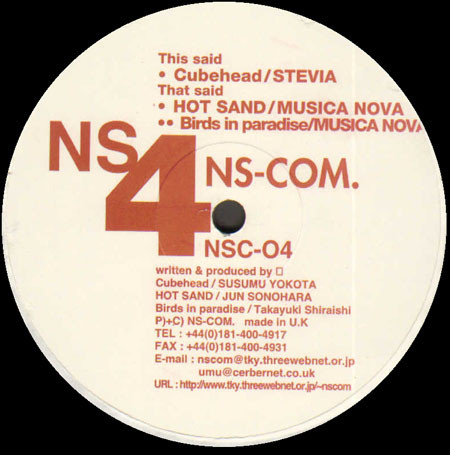 Stevia / Musica Nova - Cubehead / Hot Sand / Birds In Paradise | NS-Com (NSC-04) - main