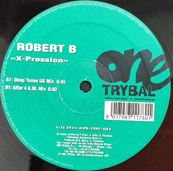 Robert B - X-Pression | One Trybal (OTB 010) - main