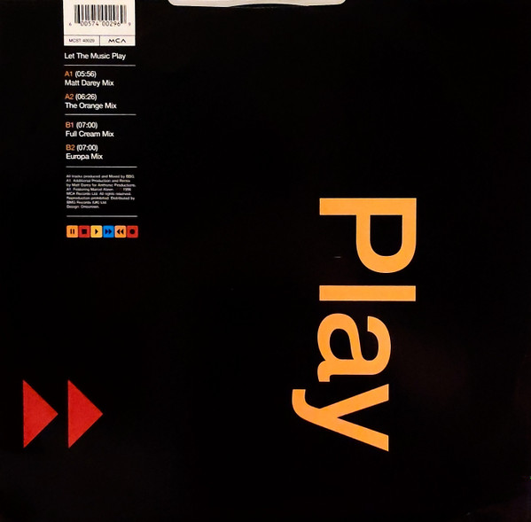 BBG Feat. Erin Lordan - Let The Music Play | MCA Records (MCST 40029) - 2